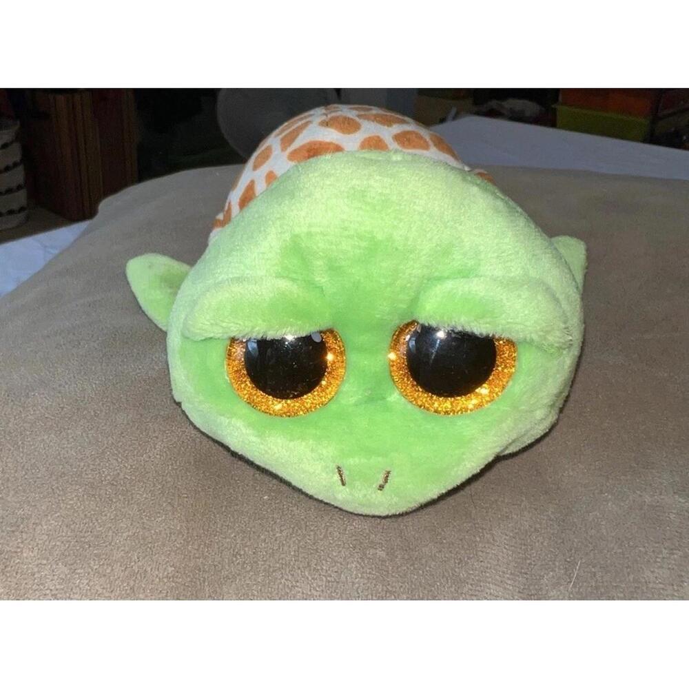 TY Beanie Boos Zippy 6" Sea Turtle Plush Stuffed Animal Glitter Eyes Toy